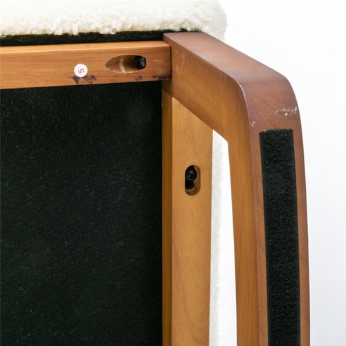 LuneluX_Home – "White Teddy" Rocking Lounge Chair